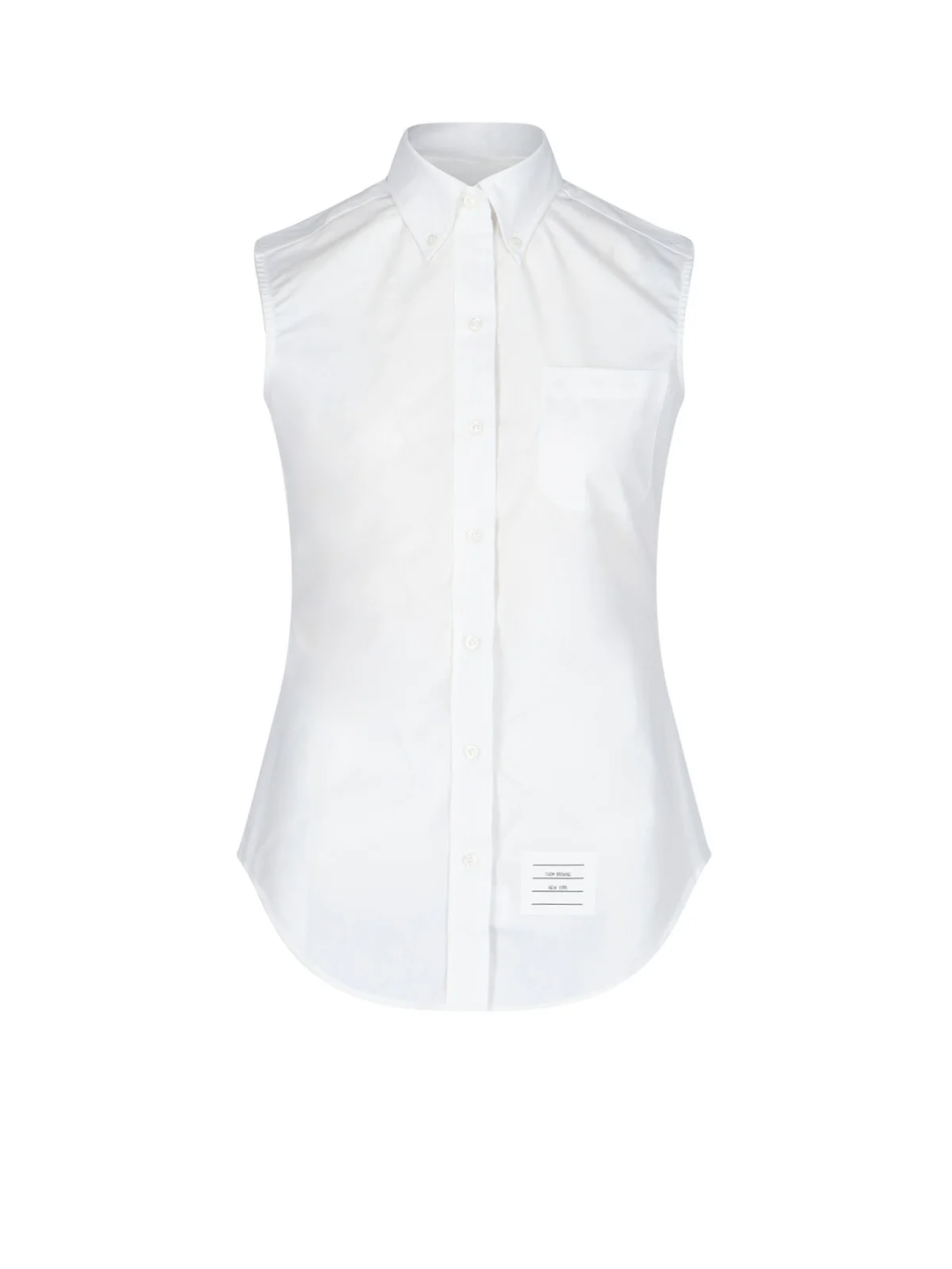 Classic Sleeveless Point Collar Top