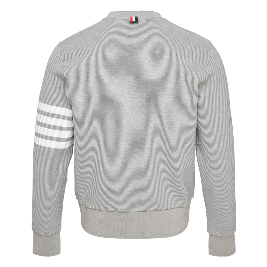 4-Bar Cotton Pullover Sweatshirt