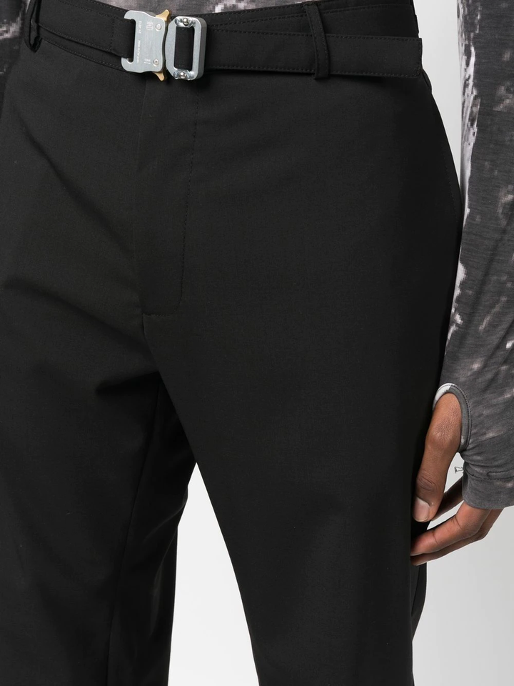 Metal Buckle Suit Pant