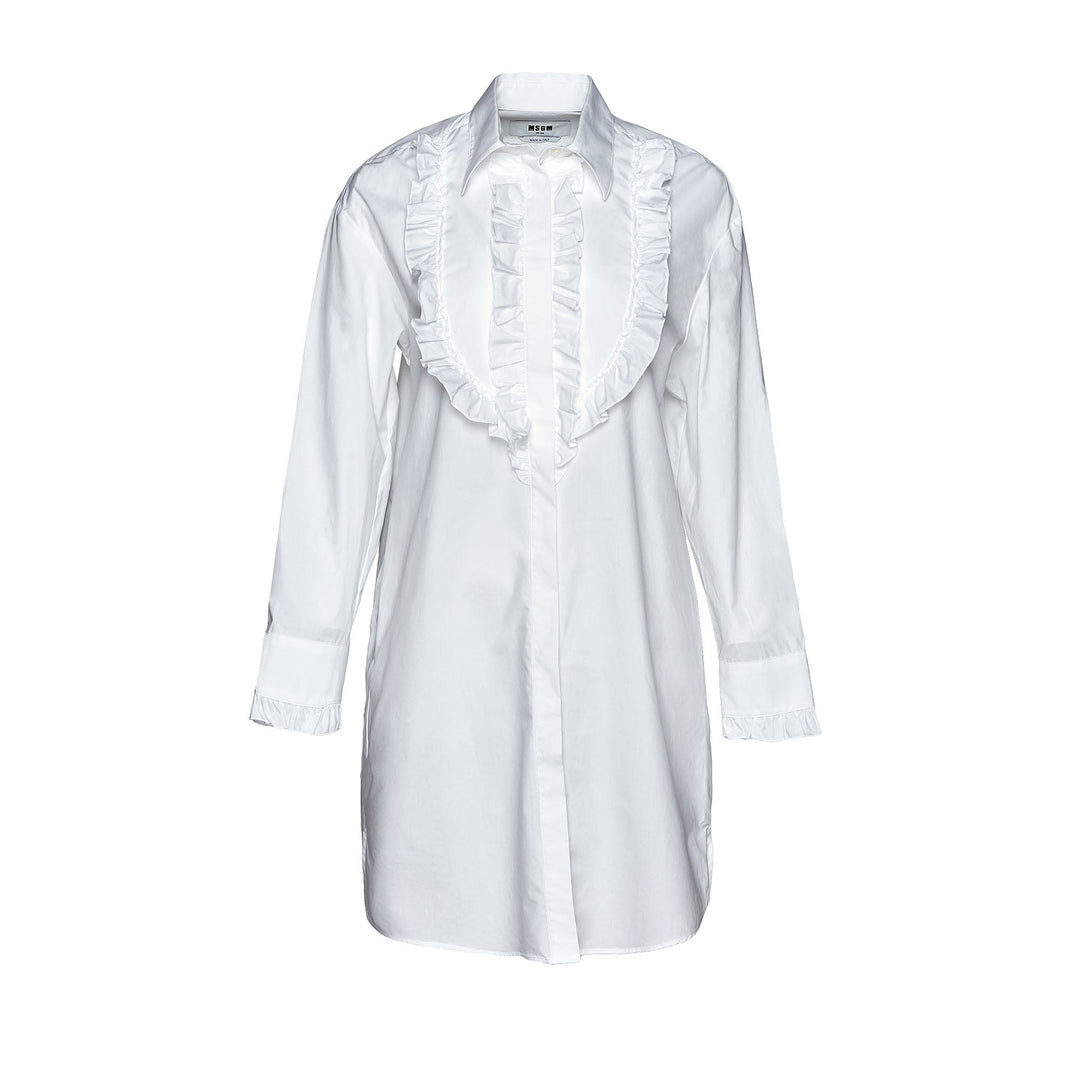 Ruffles Detail Shirtdress