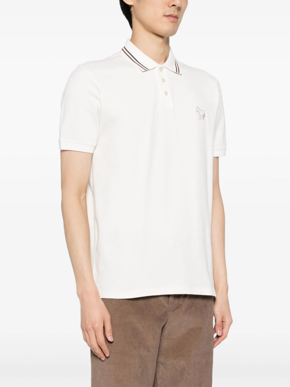 Mens Regular Fit Polo Zebra