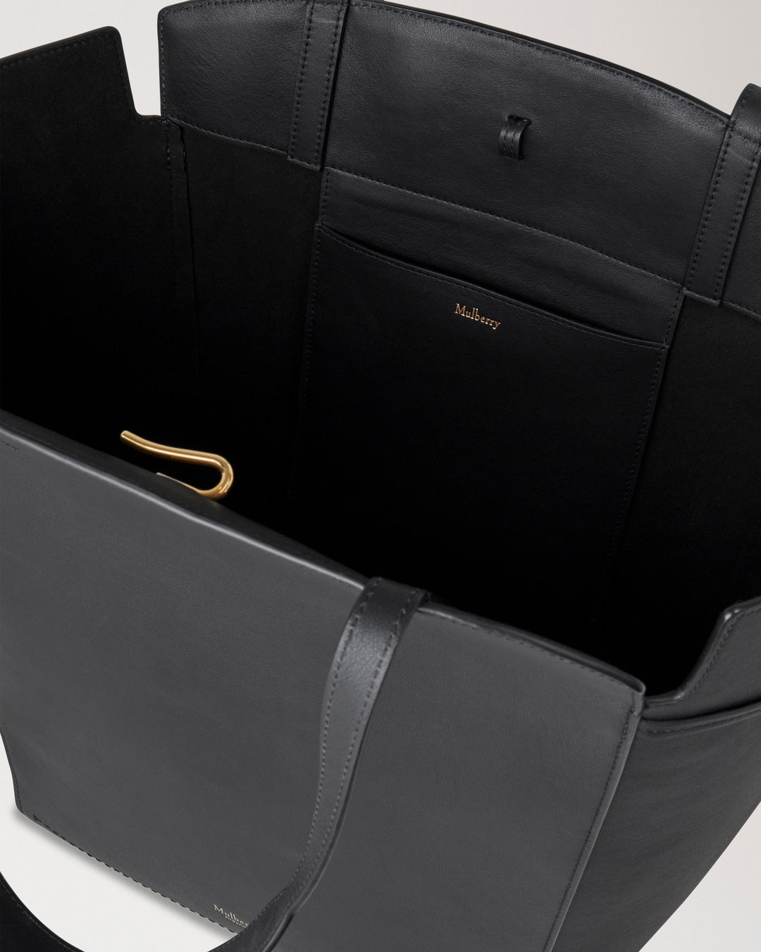 Clovelly Tote Black Refined Flat Calf