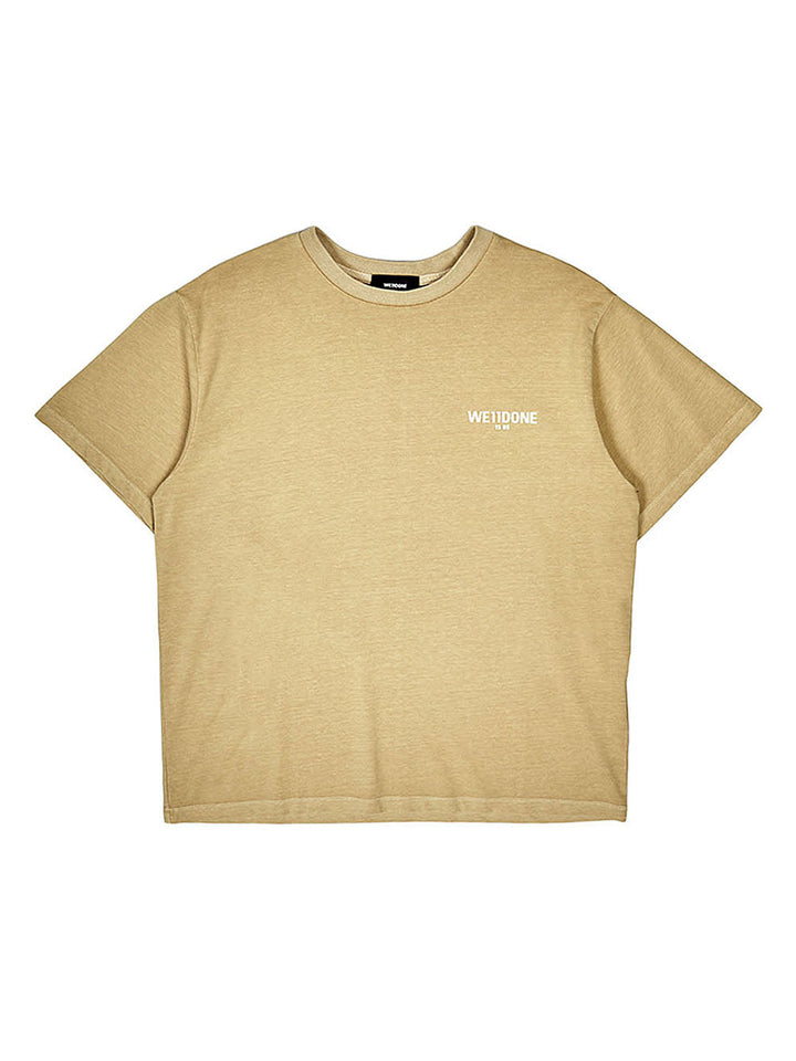 Beige 1506 Logo Basic T-Shirt
