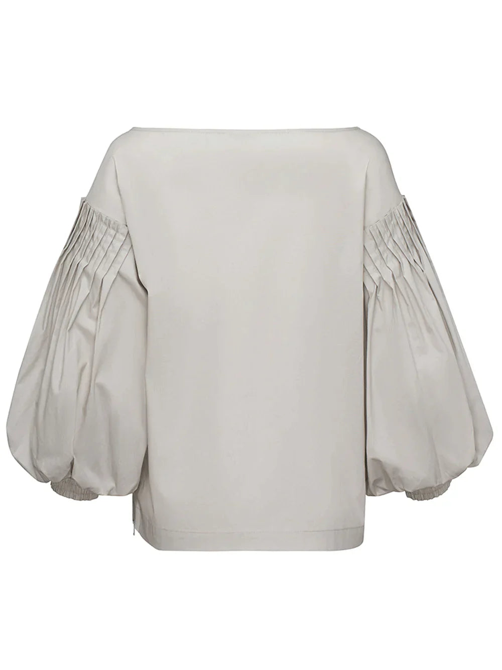 Silky Cotton Poplin Puff Blouse