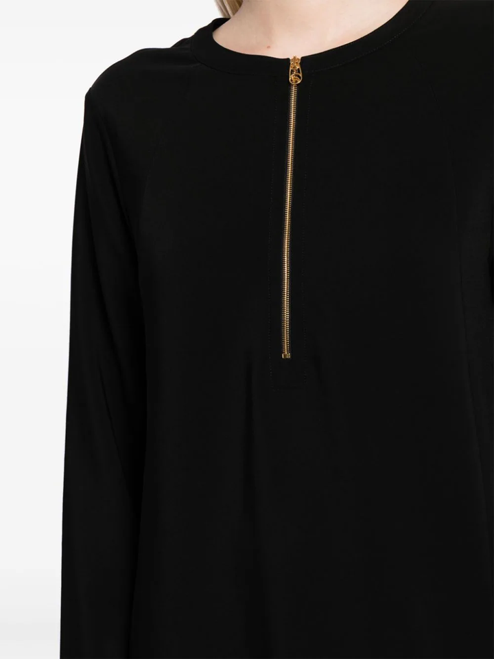 Iconic Zip Detailed Top