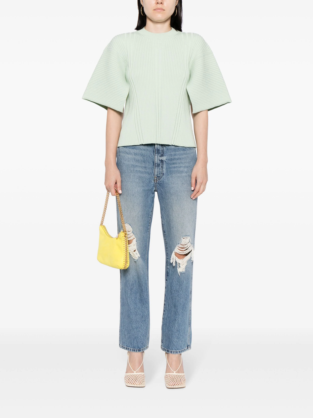 Mouline Rib Knit Top