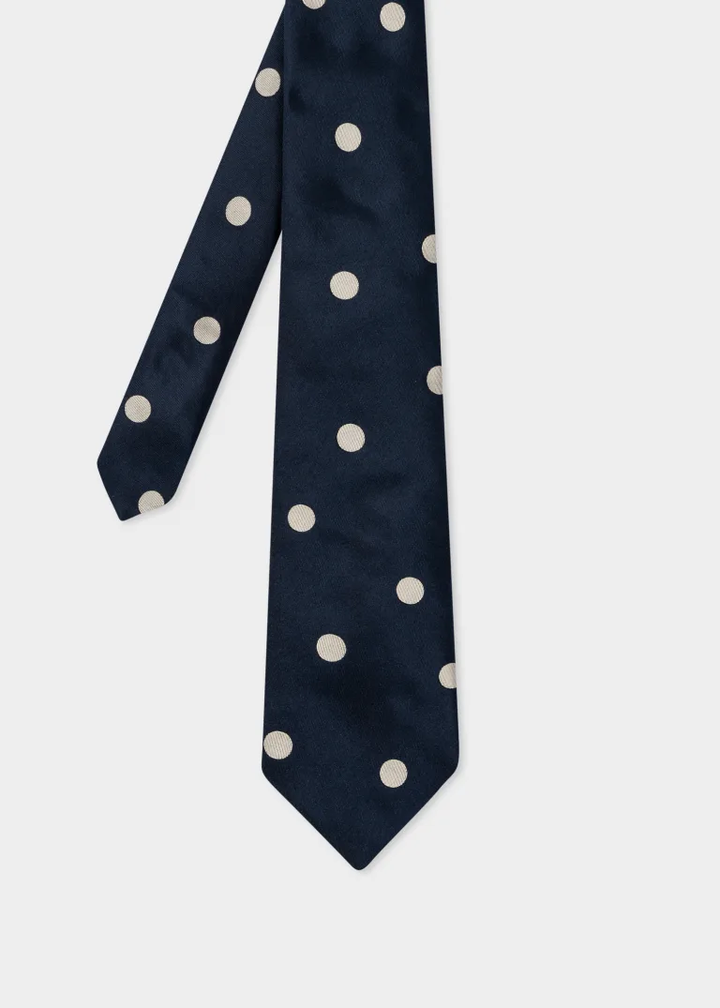 Men Tie Big Polka