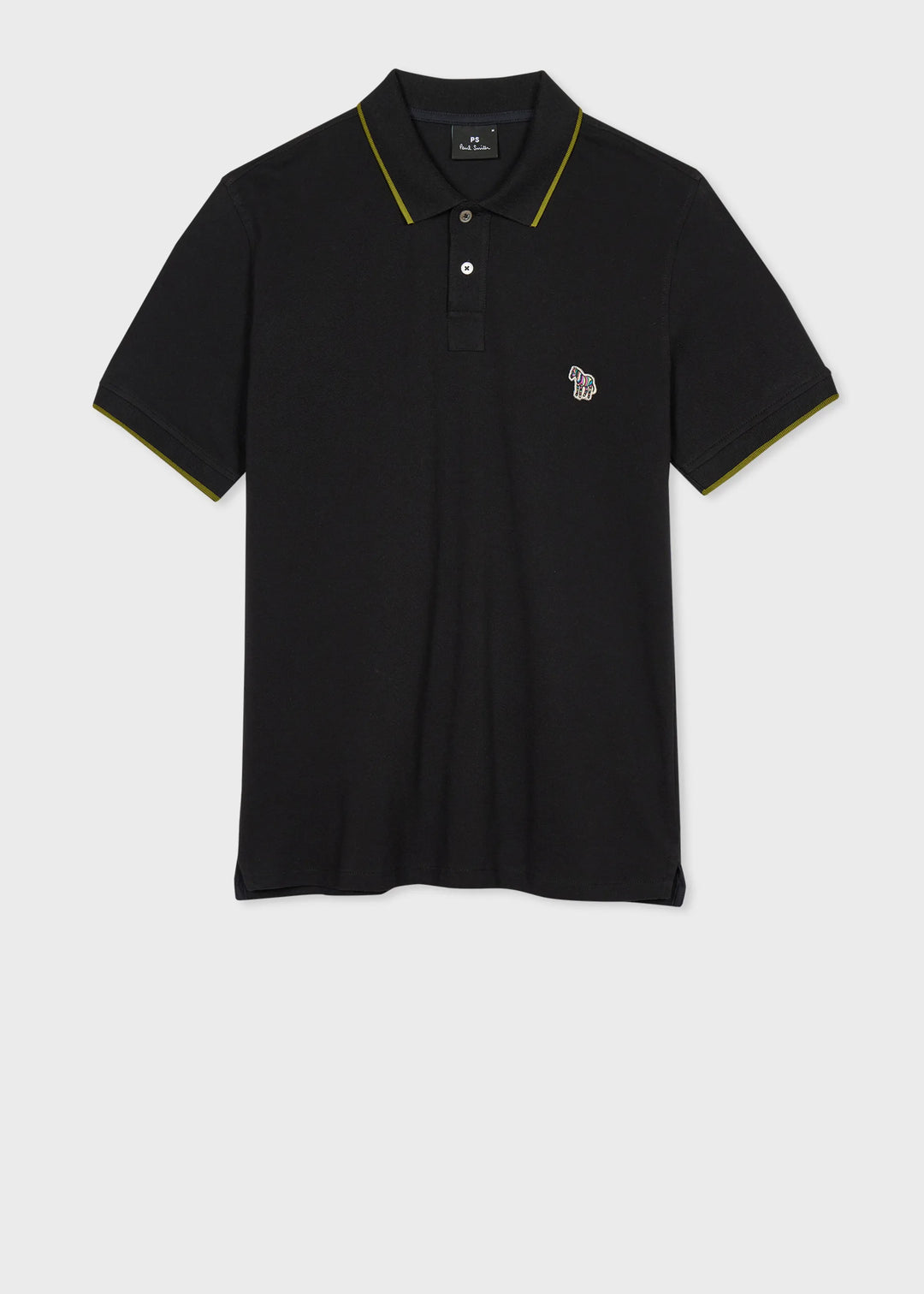 Mens Slim Polo Zebra Badge