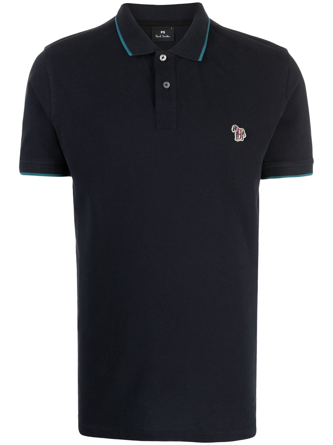 Mens Slim Polo Zebra Badge