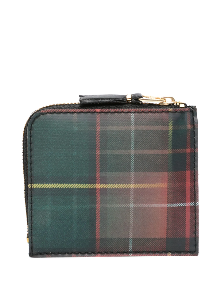 Lenticular Tartan L Zip Wallet