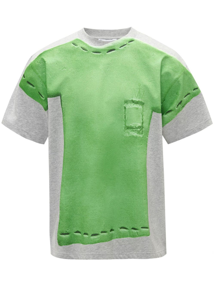 Clay Trompe Loeil Print T-Shirt