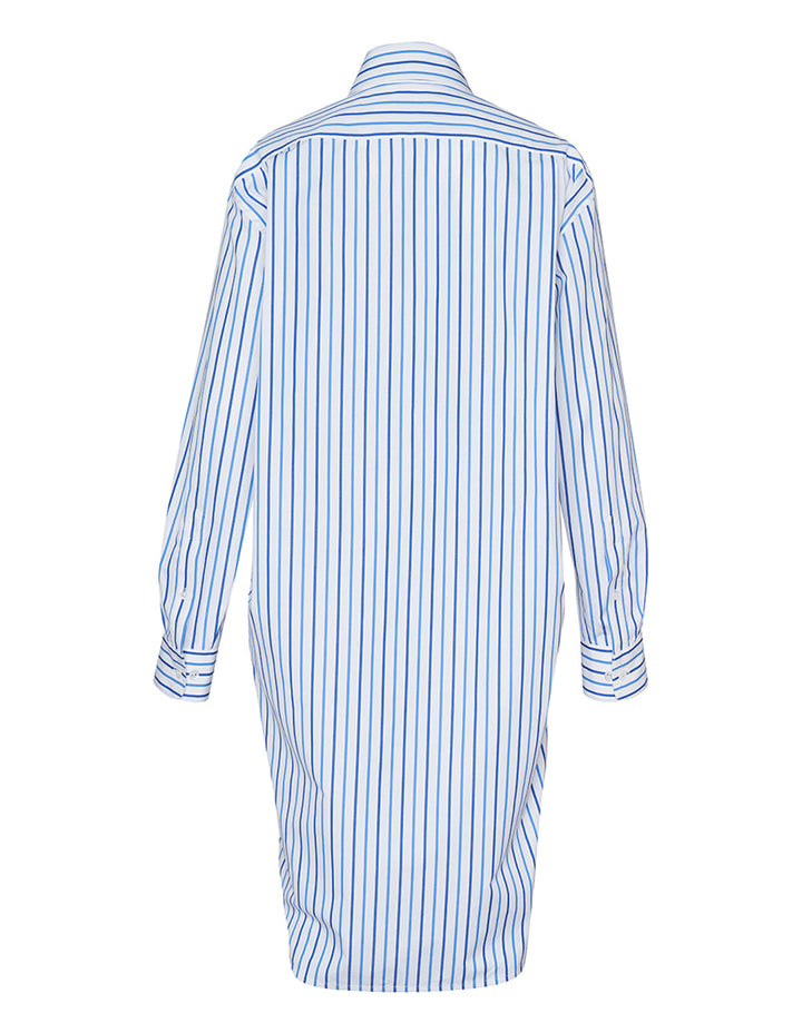 Striped Compact Popeline Dress