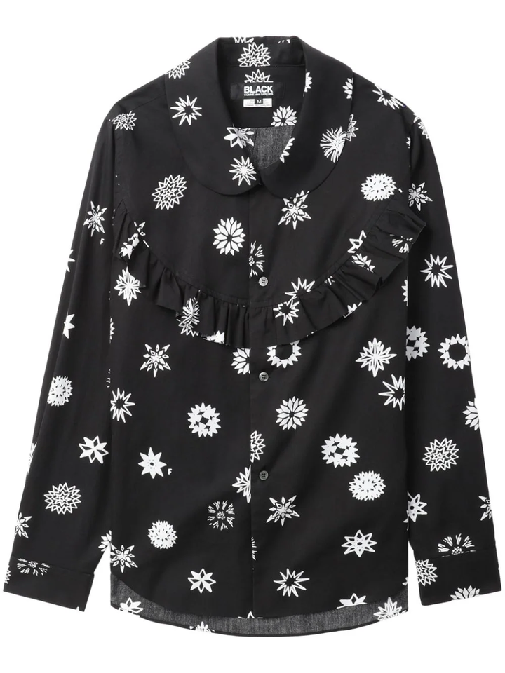 Filip Pagowski Print Ruffle Blouse