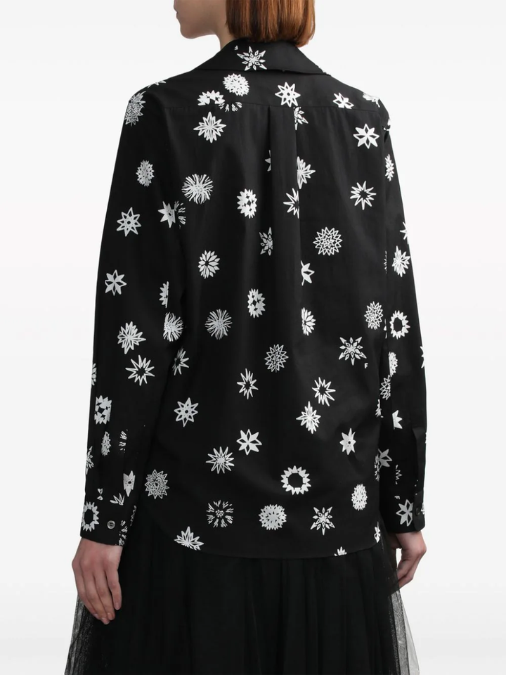 Filip Pagowski Print Ruffle Blouse