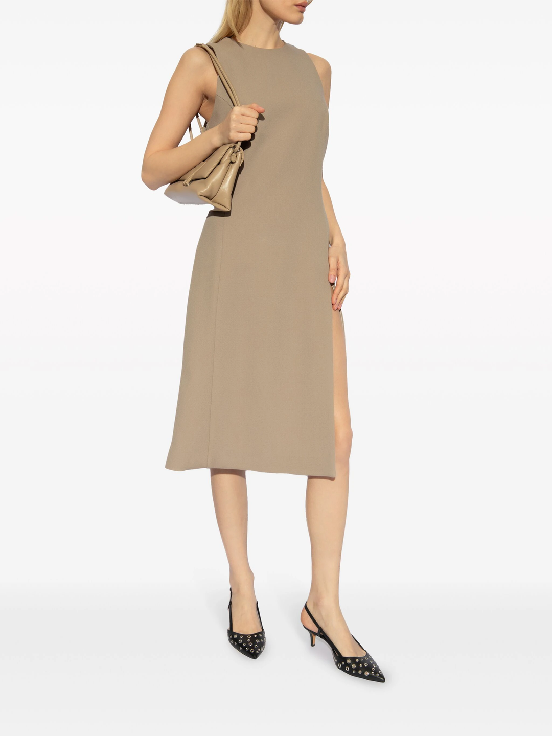 Fitted Dress With Slit