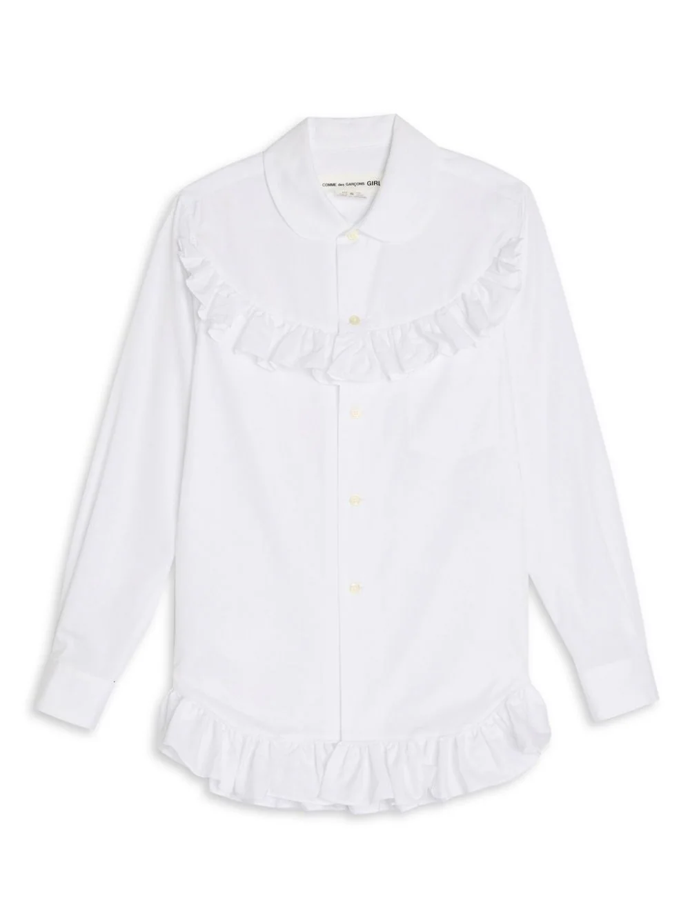 Ruffle Midi Shirt