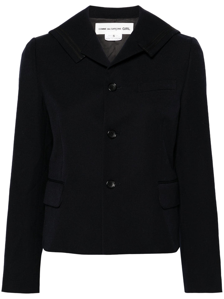 Single-Breasted Wool Jacket