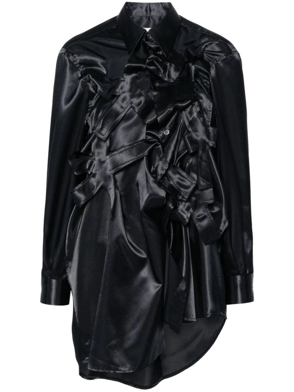 Bow-Detail Satin Blouse