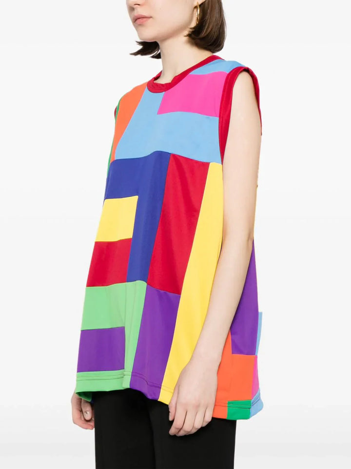 Sleeveless Patchwork Tee