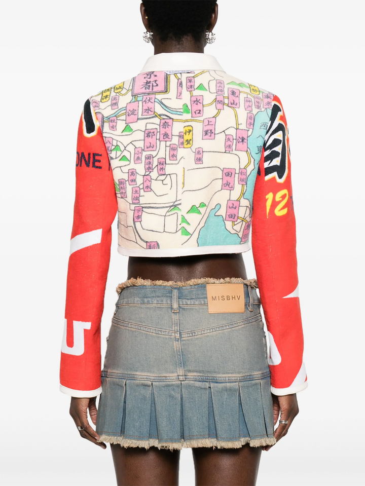 Regenerated Jersey Jacquard Top