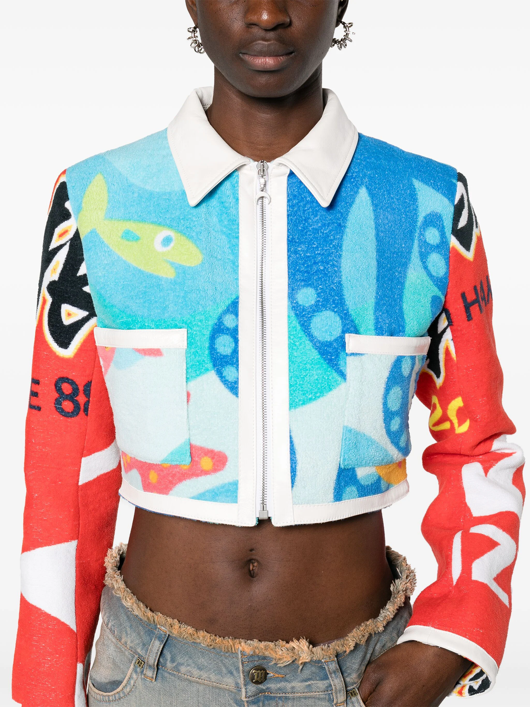 Regenerated Jersey Jacquard Top