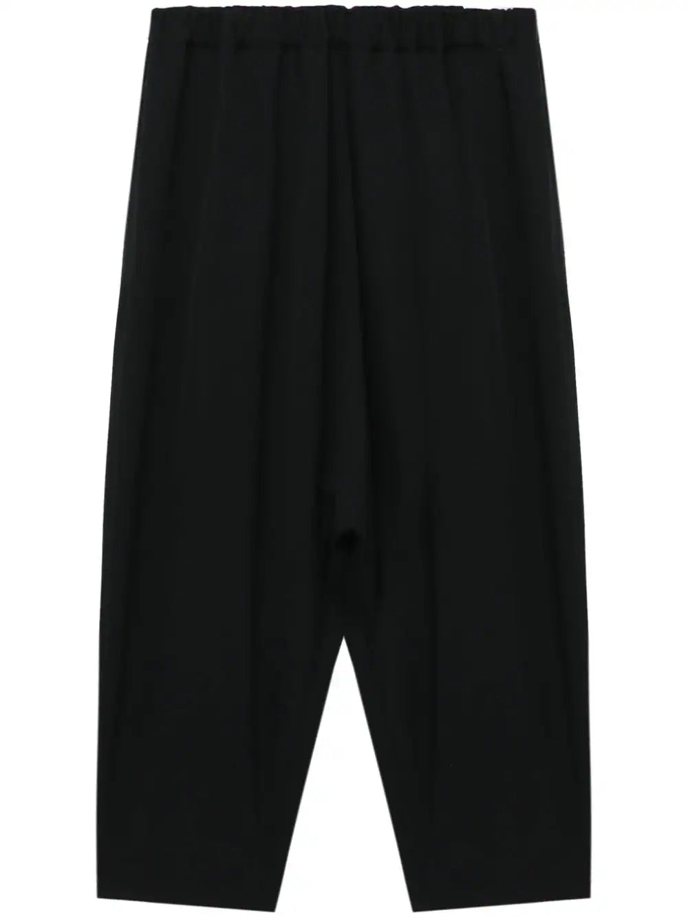 Elastic-Waist Wool Pants