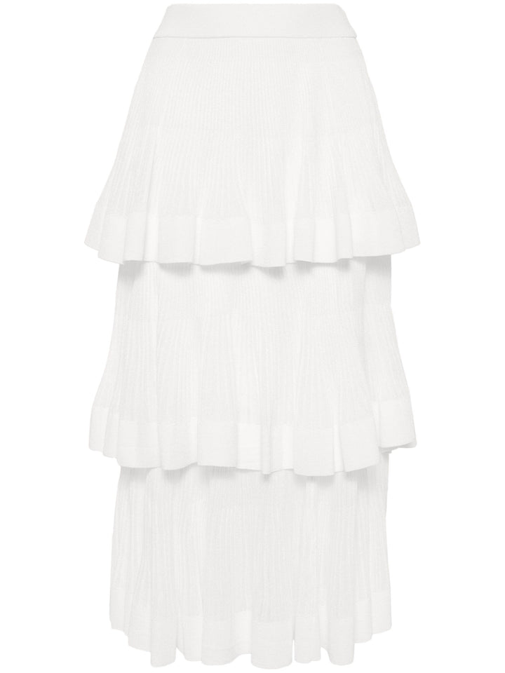 Natura Tiered Ruffle Skirt