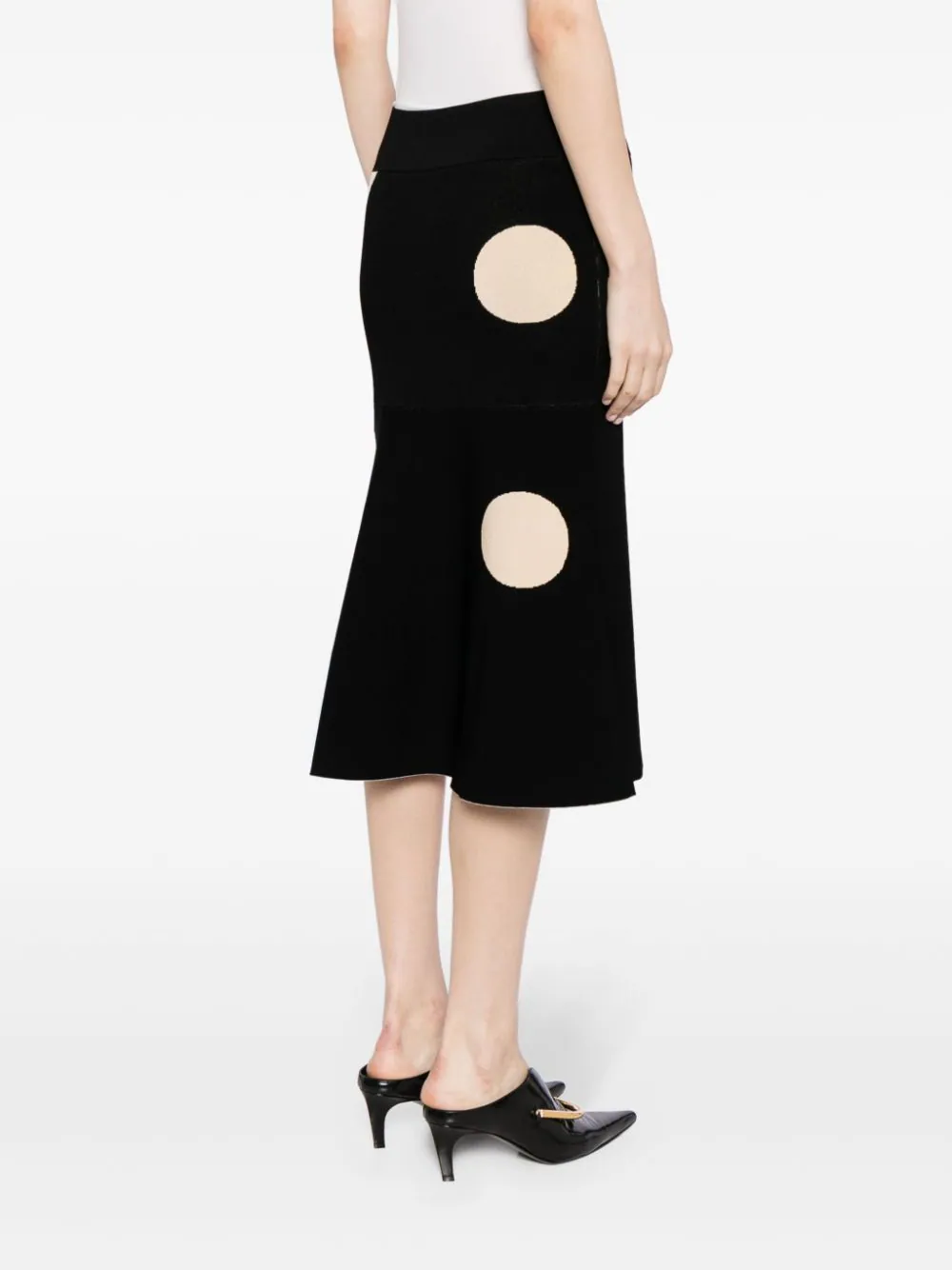 Polka Dots Knit Skirt
