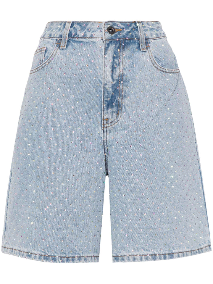 Rhinestone Denim Shorts