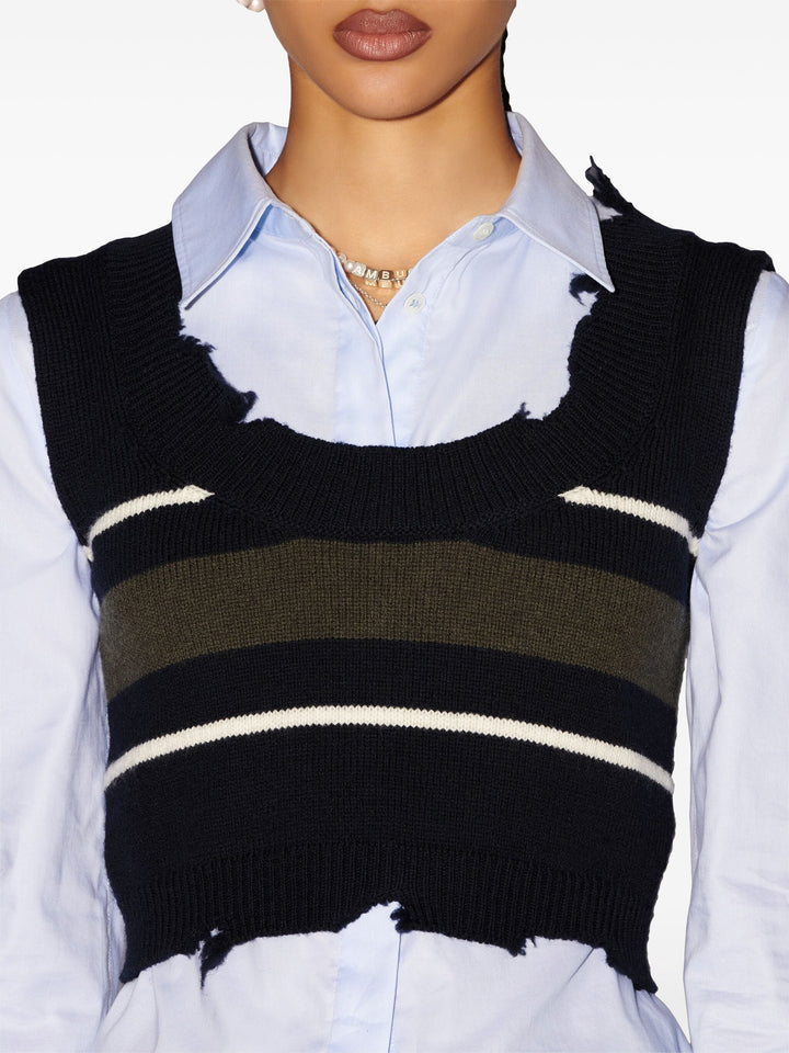 Dangled Rib Knit Vest