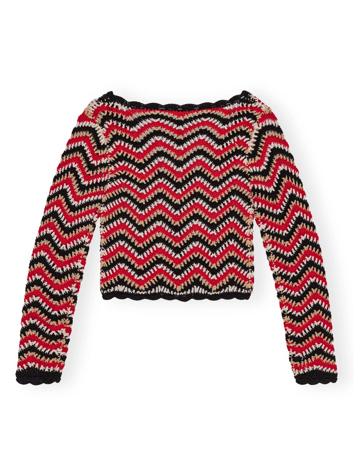 棉質鉤針開襟衫