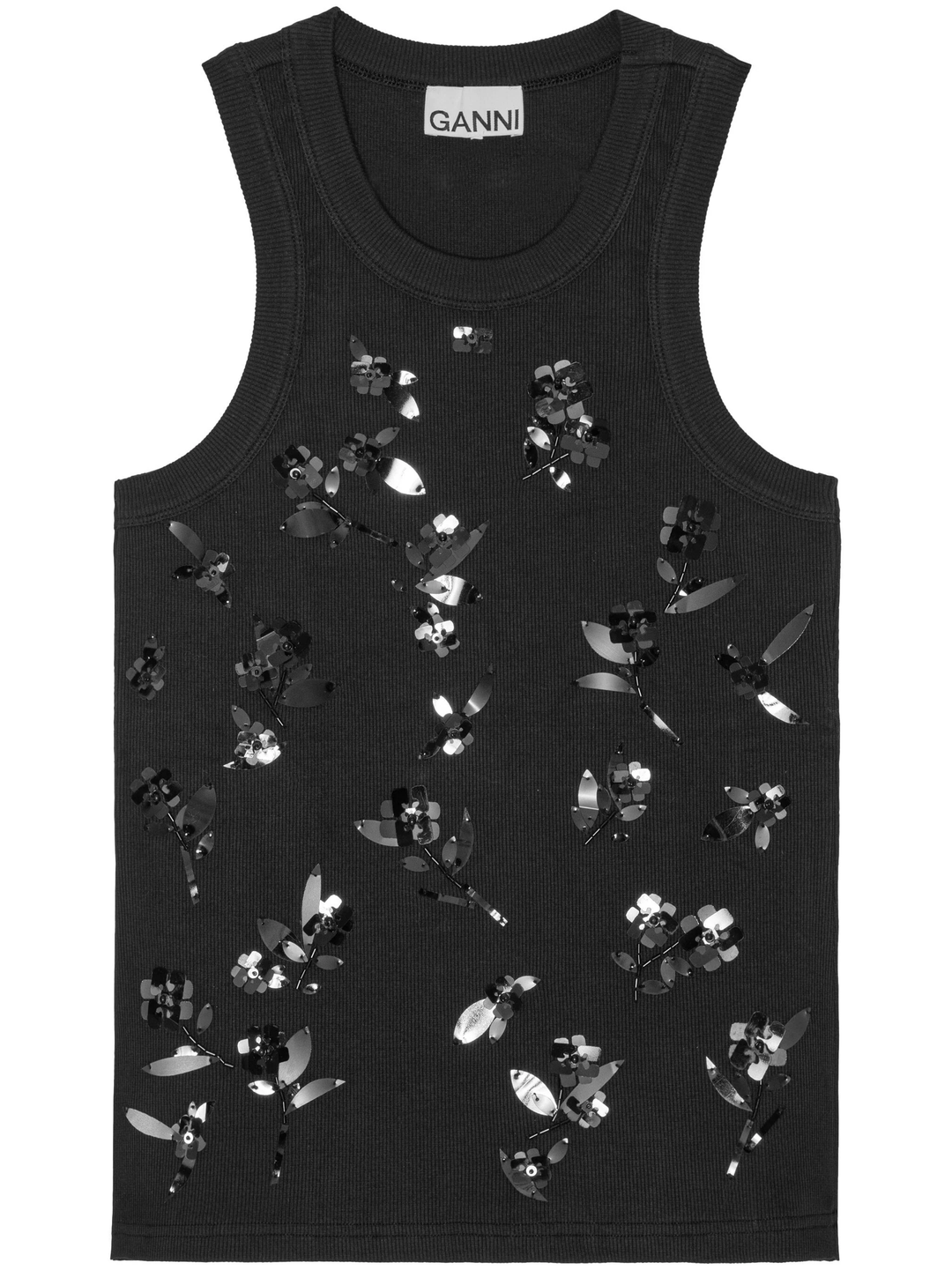 Rib Jersey Embellish Tank Top