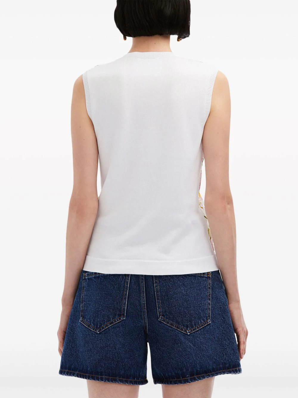 印花混合植物鑲嵌上衣