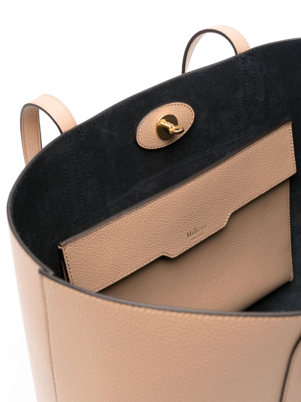 Bayswater Tote Maple & Navy Small Classic Grain With Contrast