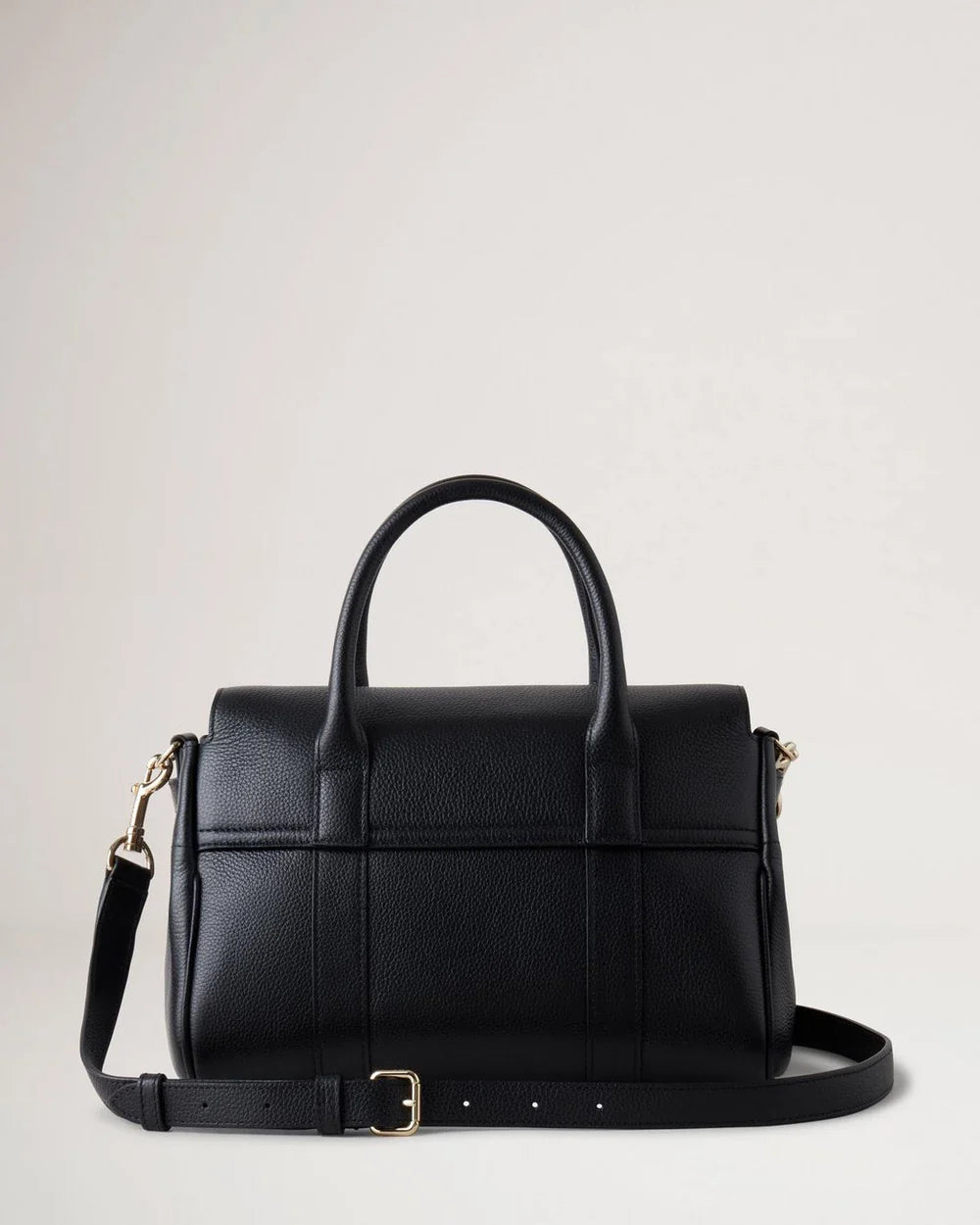 Bayswater Satchel Black Small Classic Grain