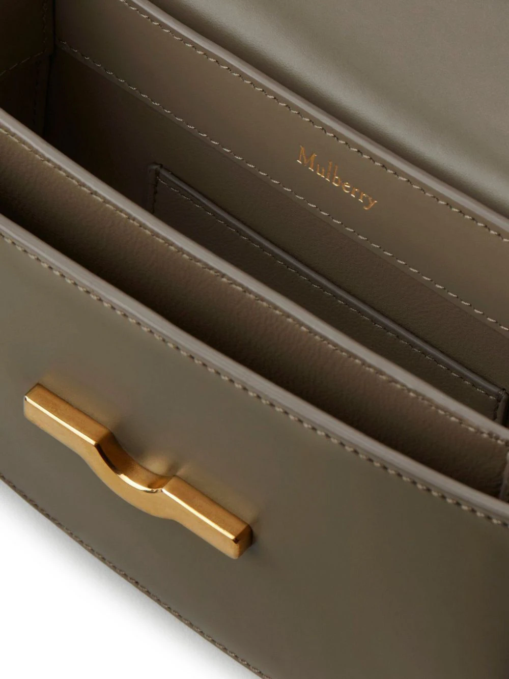 Small Pimlico Satchel Linen Green Super Lux Calf