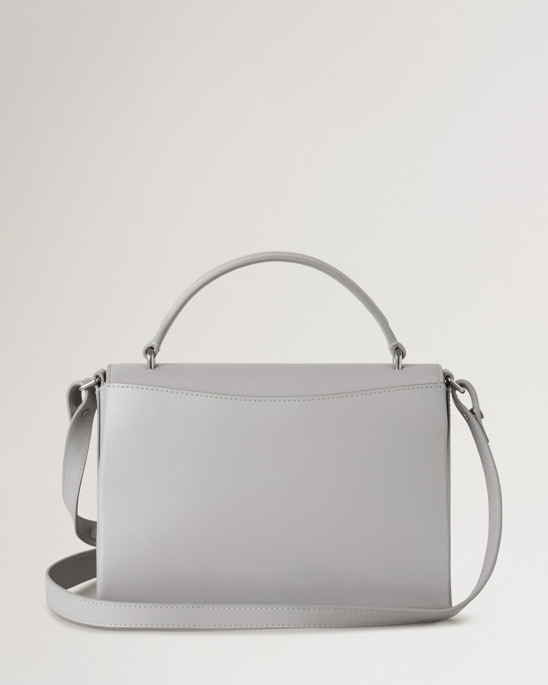 Lana Top Handle Pale Grey High Gloss Leather