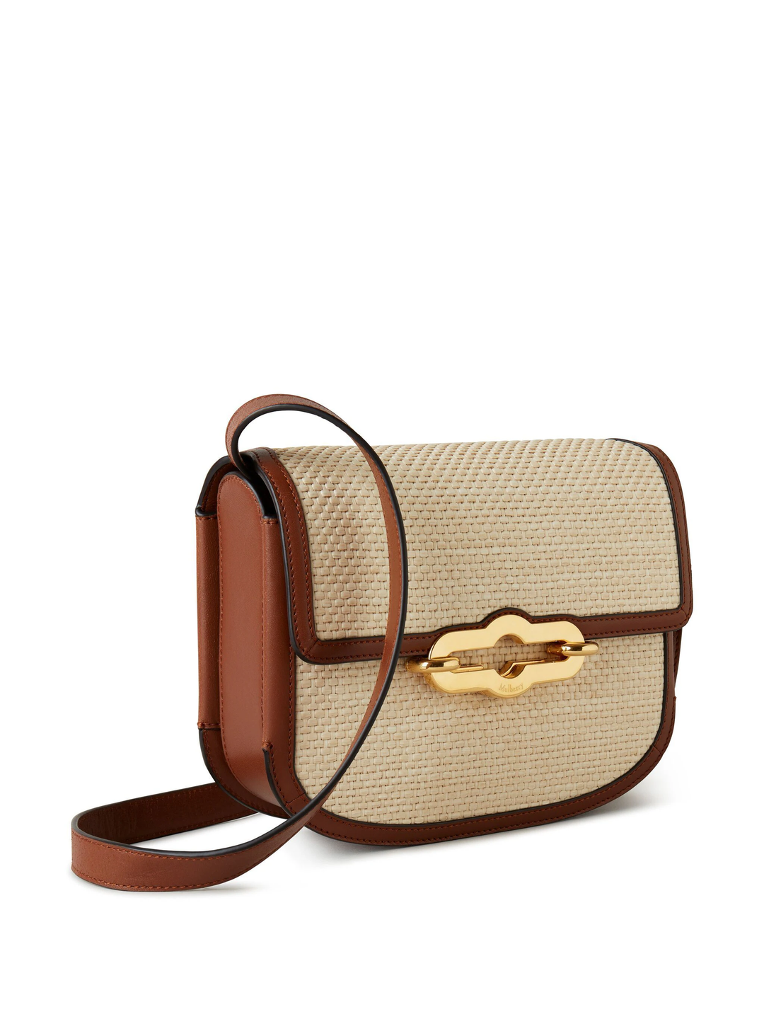 Pimlico Satchel Ecru & Bright Oak Raffia