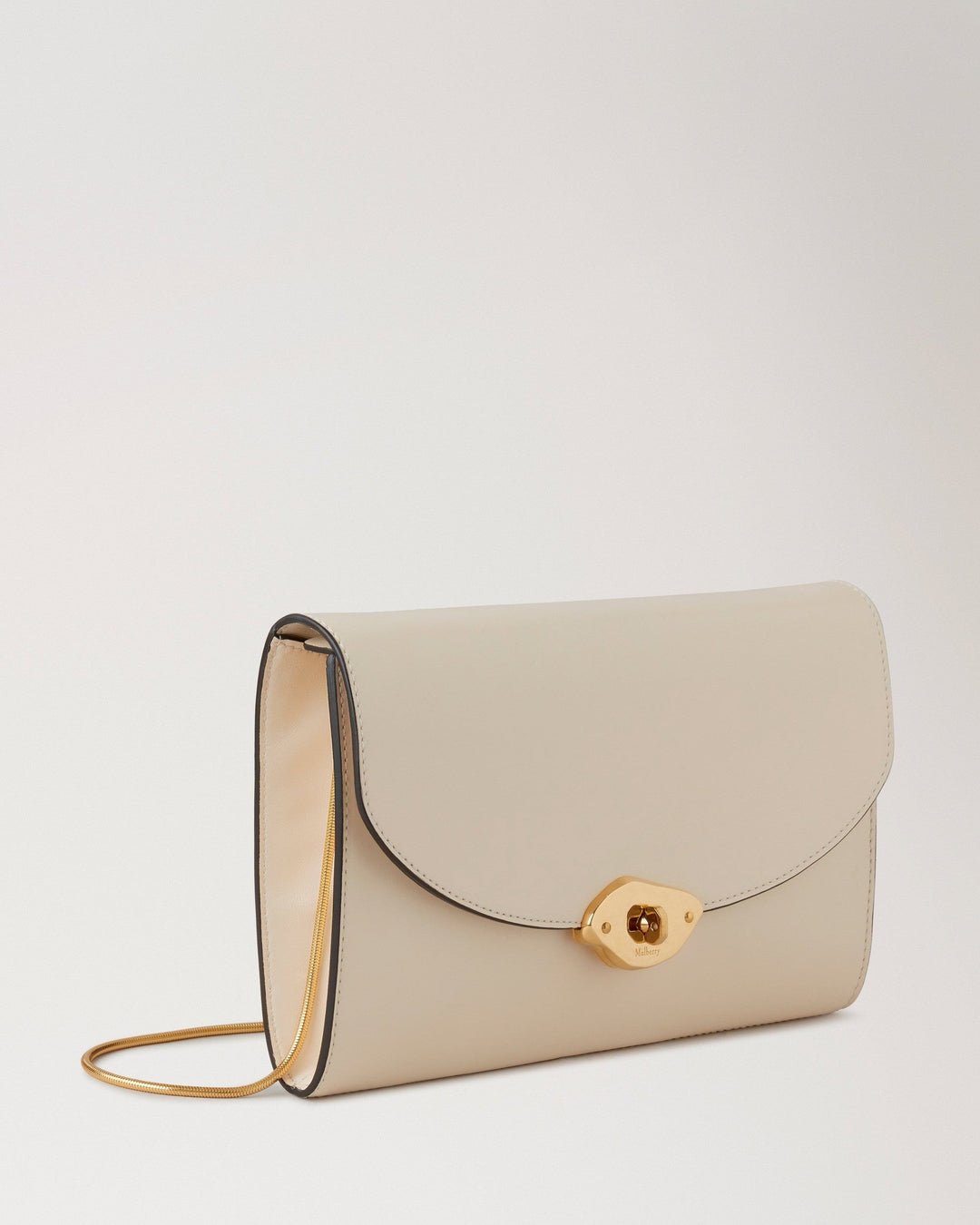 Lana Clutch Eggshell High Gloss Leather