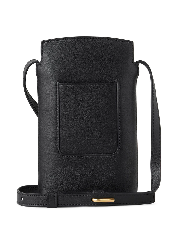 Clovelly Phone Pouch Black Refined Flat Calf