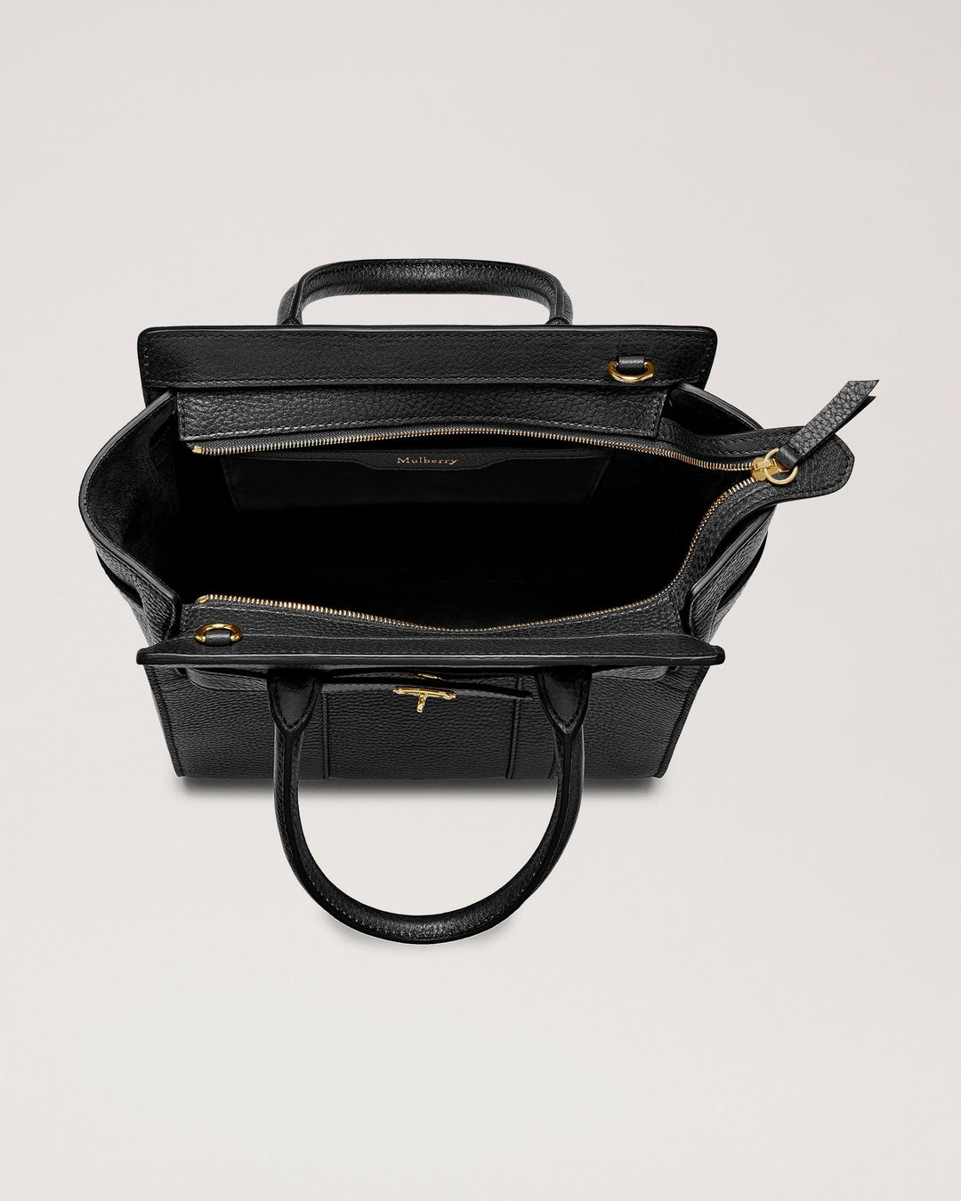 Mini Zipped Bayswater Black Small Classic Grain