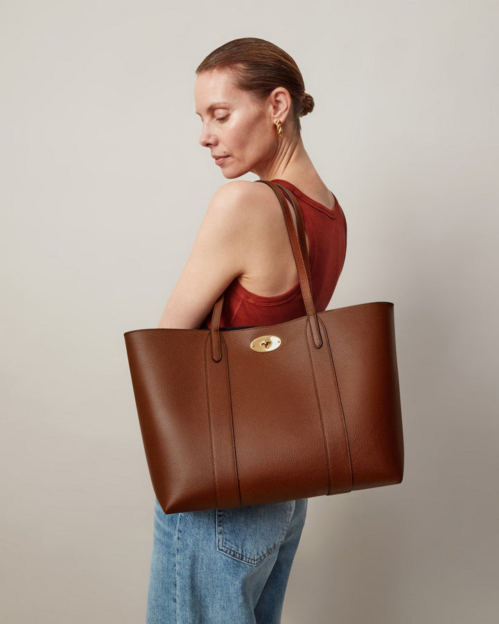 Bayswater Tote Oak Small Classic Grain Leather