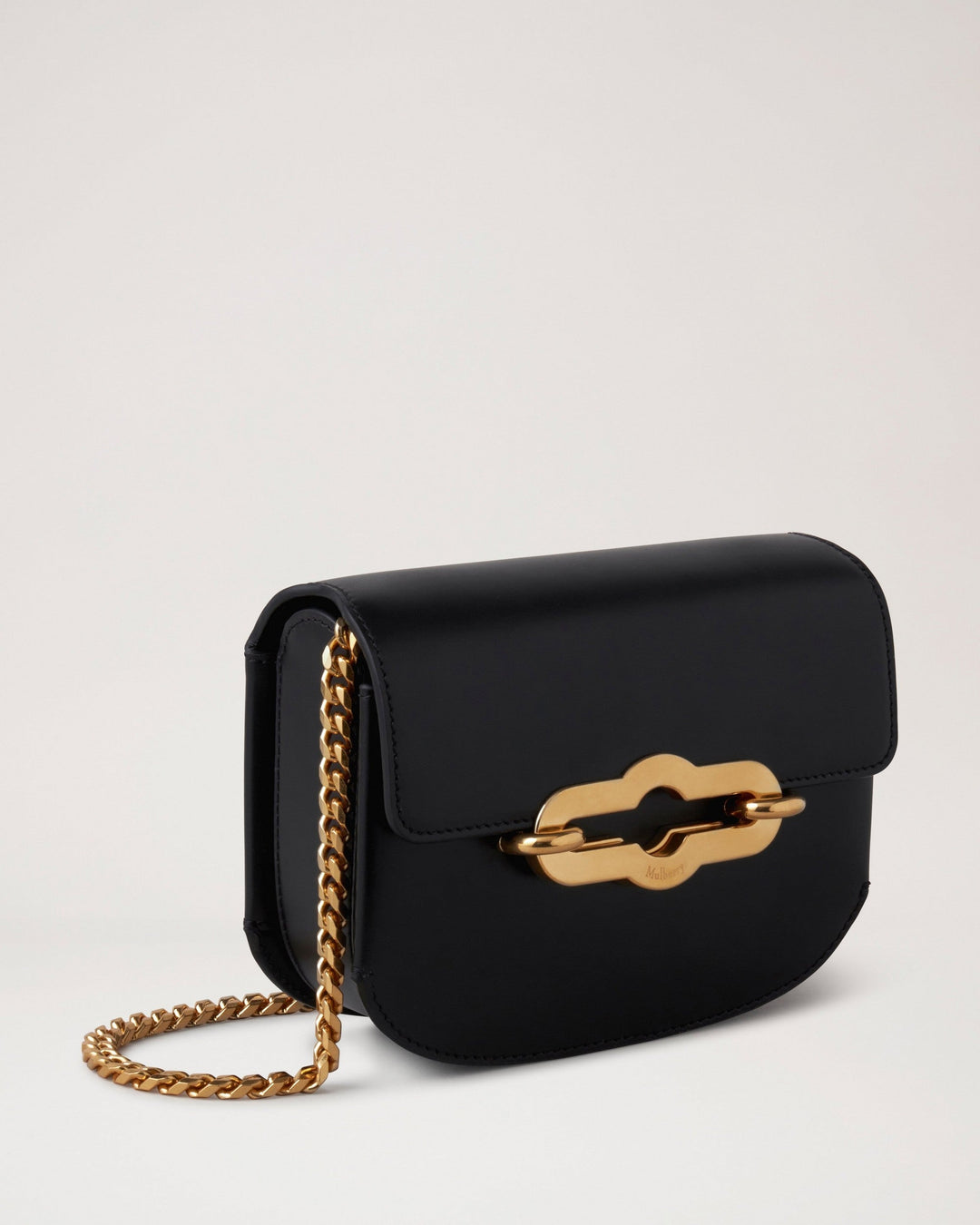 Small Pimlico Satchel Black & Brass Super Lux Calf