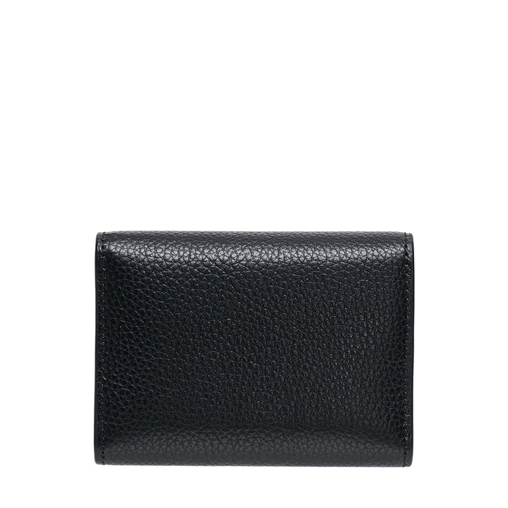 Darley Concertina Wallet Black Small Classic Grain