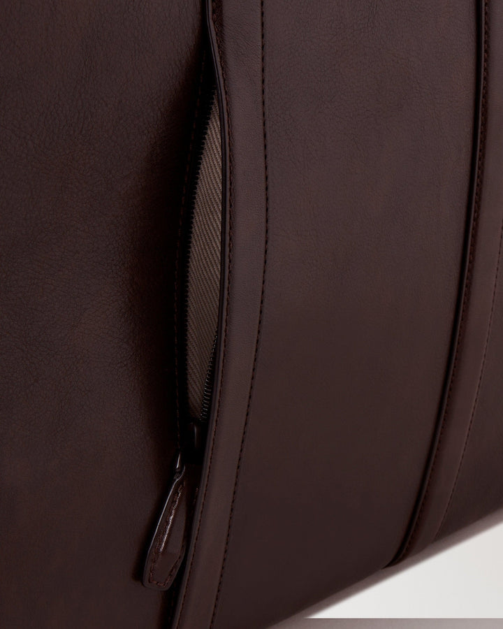 Camberwell Briefcase Dark Chocolate Two Tone Leather