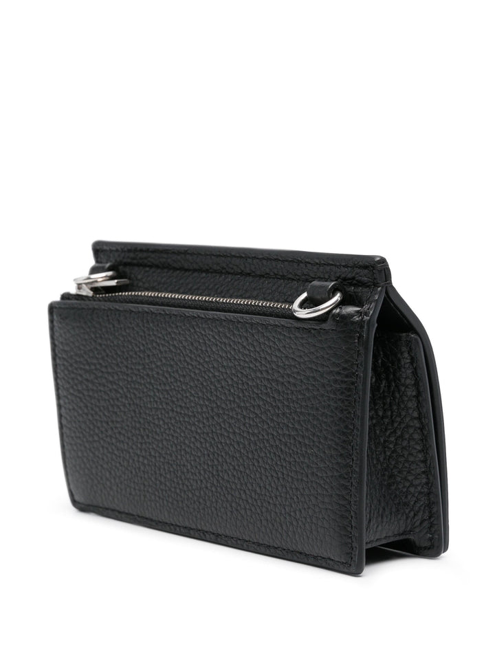 East West Antony Pouch Black Small Classic Grain