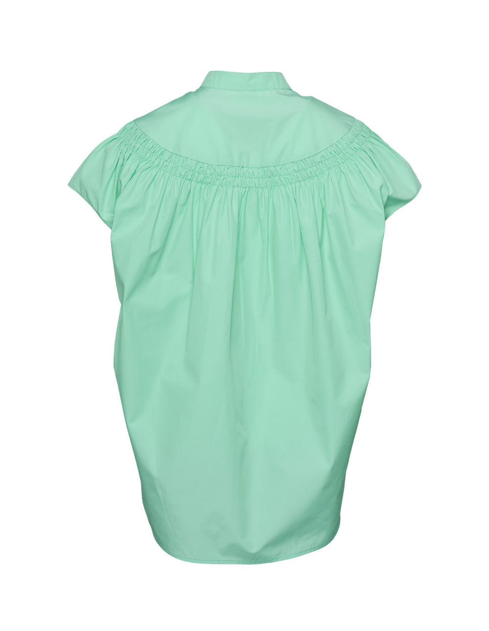 Polyester Cotton Taffeta Ruched Top