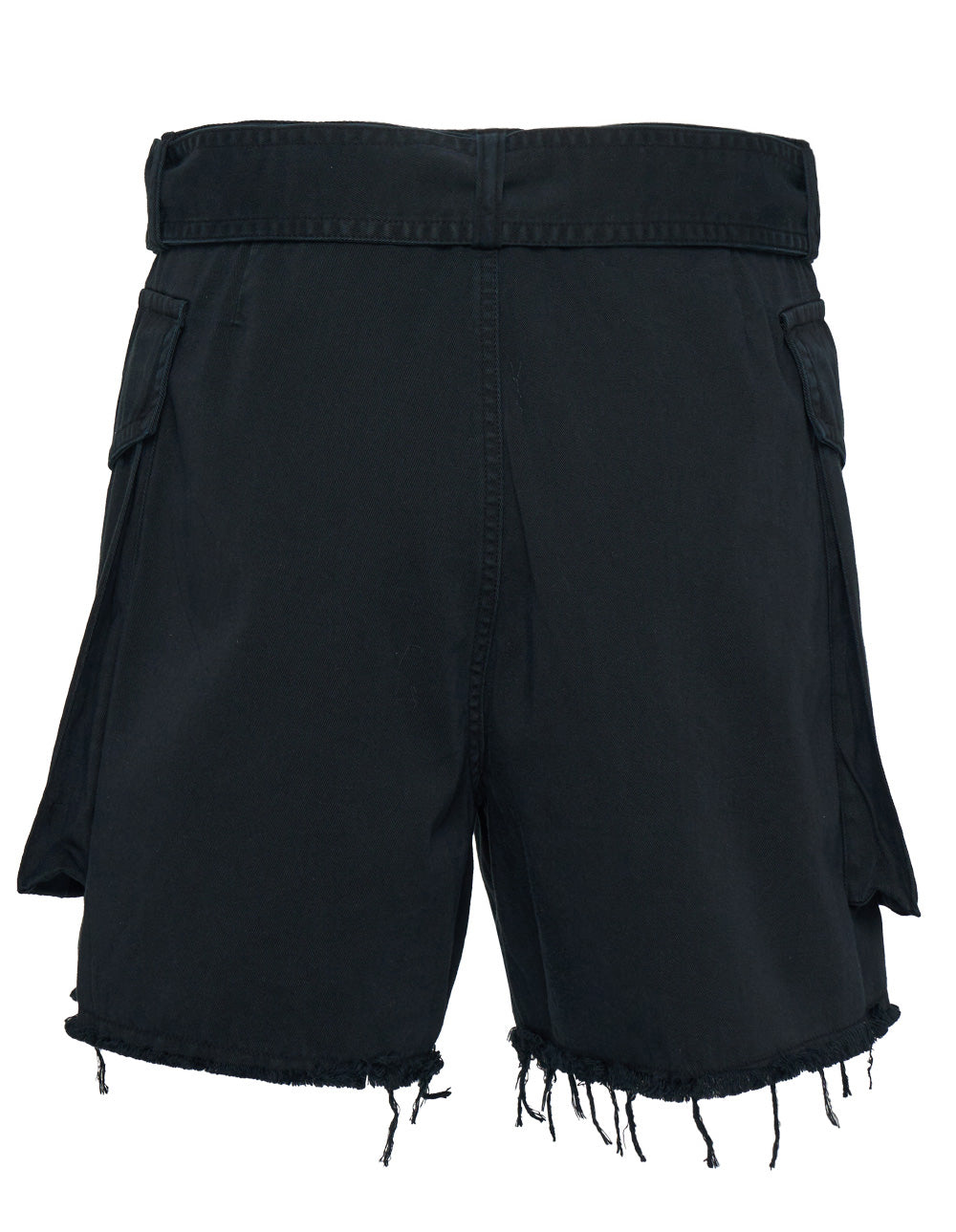 Cropped Belted Shorts