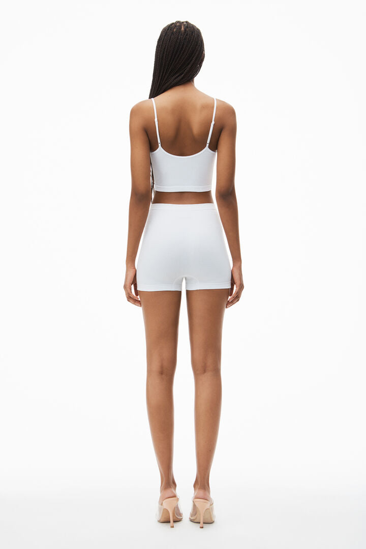 Bike Short In In Seamless Ribbed Knit