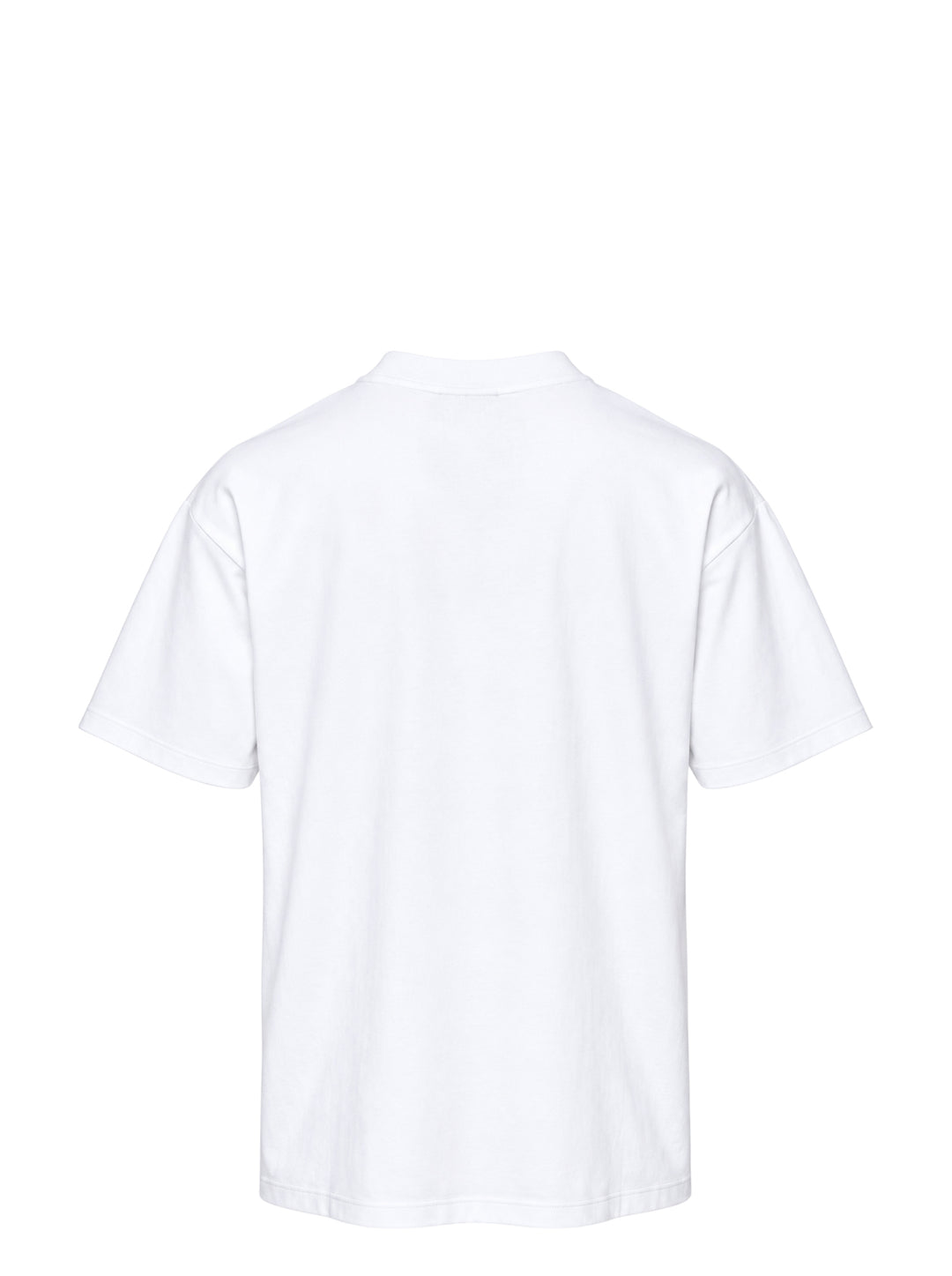Drôle de Monsieur Classic Slogan Tee in white with 'Not From Paris, Madame' chest print, relaxed oversized fit with crew neck and short sleeves - view 2